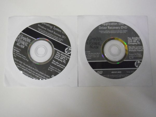 画像1: HP　ノートPC　6530/6730　リカバリDVD　Windows Vista Business SP1