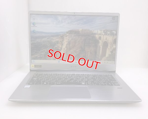 画像1: Aser SF314-56-N78U/SF (Core i7-8565U 1.8GHz/8GB/SSD 256GB/Wi-Fi/Webカメラ/14inch/Windows11 Home)