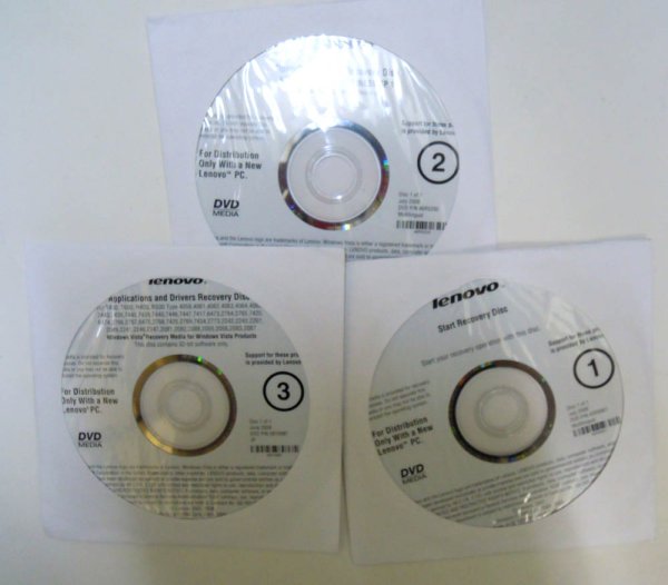 画像1: Lenovo　T400.T500.R400.R500用　リカバリCD　VistaBusiness SP1　32Bit (1)