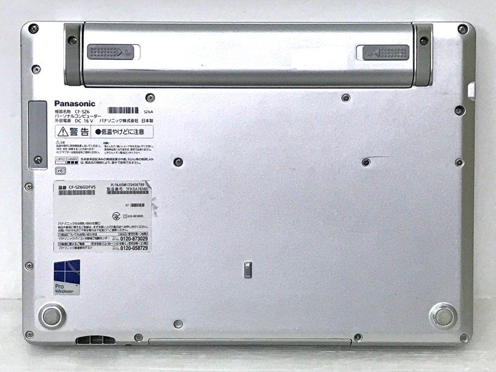 8GB通信A9 美品Panasonic Note　CF-SZ6 SSD累計使用時間3120