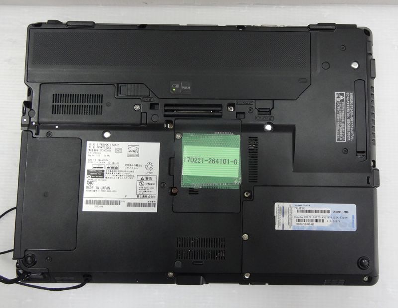 液晶回転型タブレットノートPC 富士通 Lifebook T732/F (Core i3-3110M 