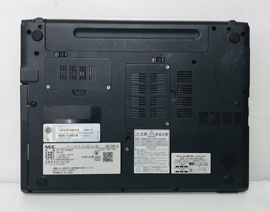 NEC VersaPro VK17HB-D (Corei7 2637M 1.7GHz/4GB/250GB/WiFi/DVD ...
