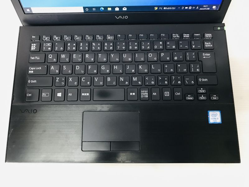 【美品】ノートパソコン13.3インチ Win10搭載 薄型 フロントカメラ内蔵